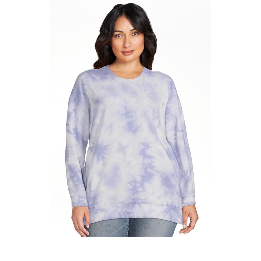 Tie dye side zip sweatshirt
